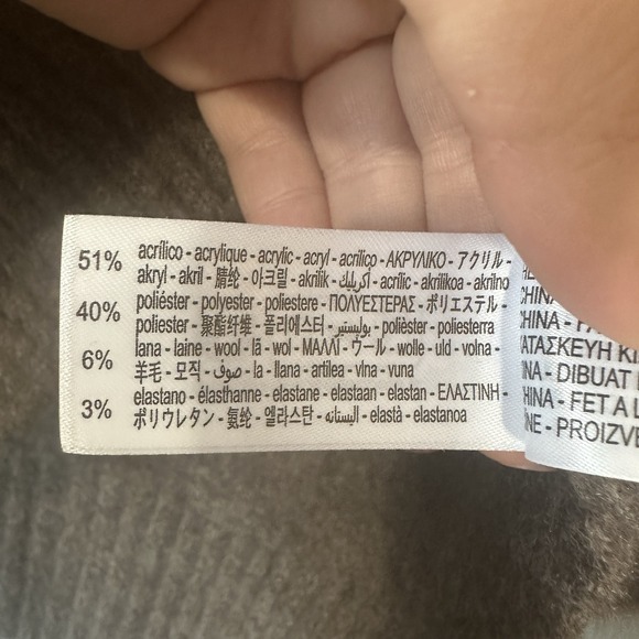 Zara Brown Soft Cropped Cardigan Sweater Womens Size Small Classic Old Money - Picture 7 of 7